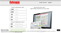 Desktop Screenshot of calciopiu.org