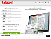 Tablet Screenshot of calciopiu.org